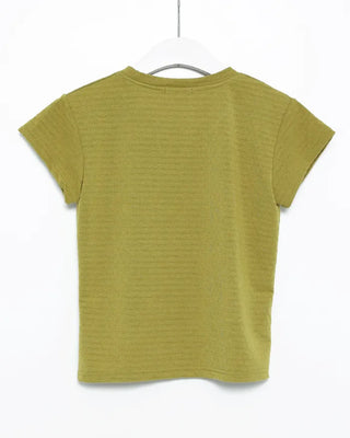 Jacquard casual short-sleeved T-shirt