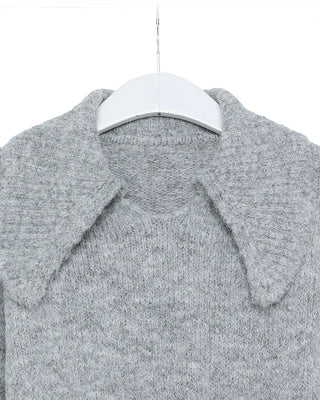 Big Collar Point Knit