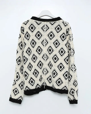 Vintage Jade Pattern Cardigan