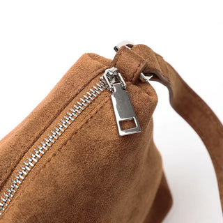 Suede tote bag