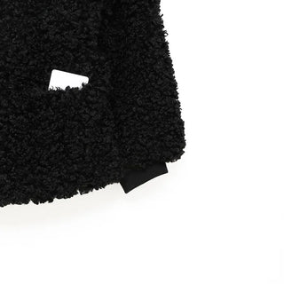 V-neck boa jacket