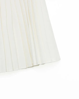 Slim pleated mini skirt