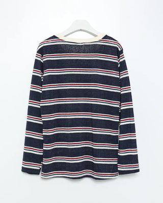 Striped oversized long t-shirt