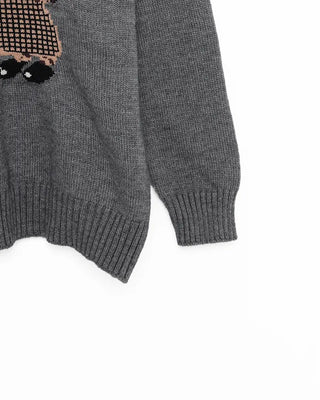 Bear Round Knit