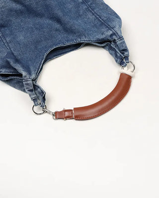 Denim shoulder bag