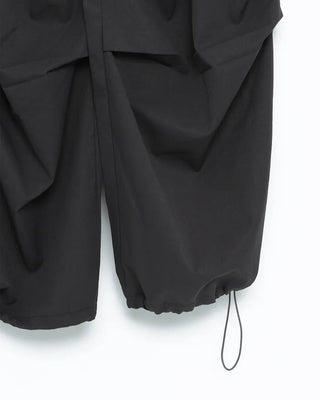 Elastic waist parachute pants