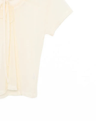 See-through short-sleeved T-shirt
