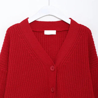 Oversized Collar Cardigan