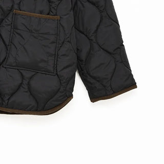 Color-blocked line quilted padding
