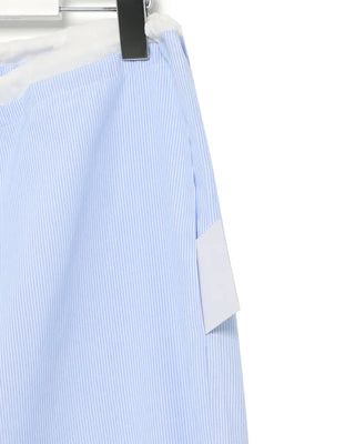 Two-tone striped string pants