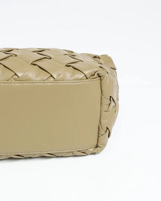 Grid pattern leisure shoulder bag