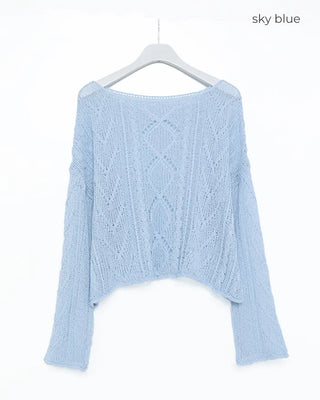 Wave sheer knit