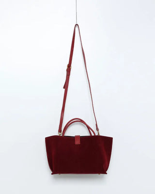 Suede Square Tote Bag