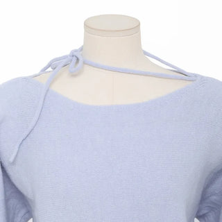 Ribbon tie knit