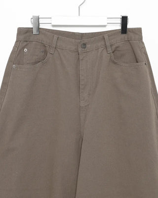 Flap hip pocket balloon cotton pants
