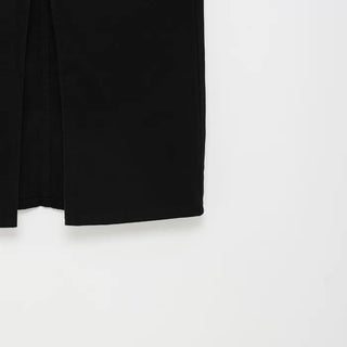Front slit long skirt