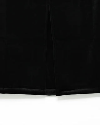 Velvet long skirt