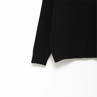 Henley neck simple knit