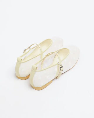 See-through Mary Jane Flats