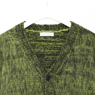 (Unisex) V-neck Melange Cardigan