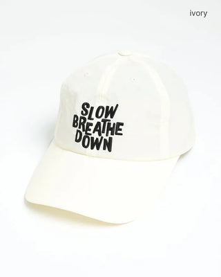 Drawstring Lettering Nylon Cap