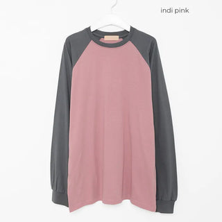 Oversized Raglan Long Sleeve T-Shirt