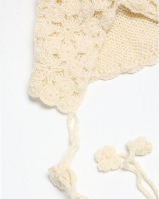 Flower Crochet Begin Knit Hat