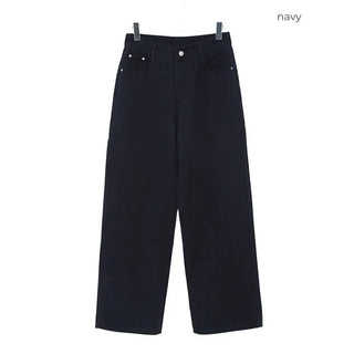 Cotton wide-leg pants