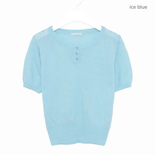 Mini button detail knit