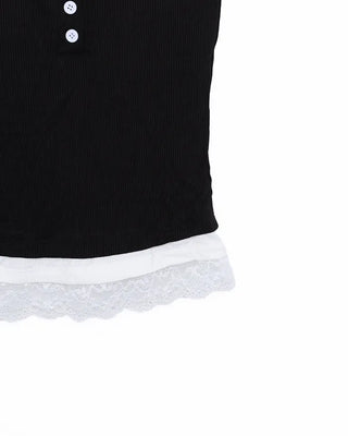Layered Button Sleeveless