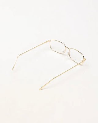 Minimalist square metal eyewear