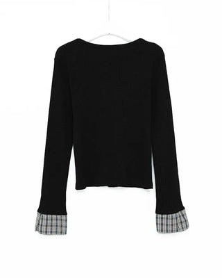 Checkpoint knit cardigan