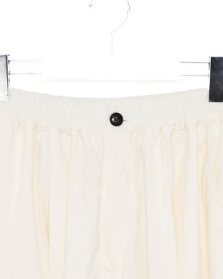 (Unisex) Back Elastic Wide Fit Nylon Pants