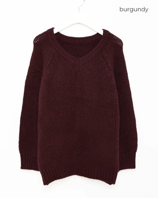 (Unisex) Basic V-Neck Knit