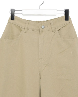 Wide-seam cotton pants