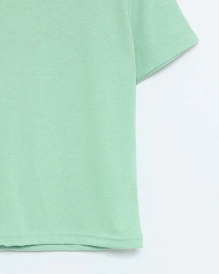 Layered Tencel Half T-Shirt
