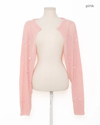Ribbon Bolero Cardigan