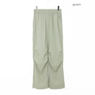 String Cotton Parasuit Pants