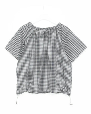 Checked string blouse