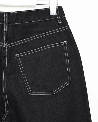 Flap Stitch Point Rigid Denim Pants