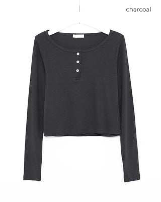 Half-button T-shirt