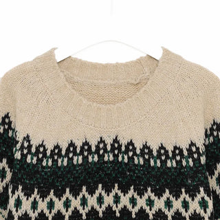 Nordic pattern knit