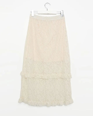 Lace long skirt