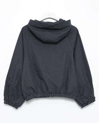 Checkered windbreaker hoodie