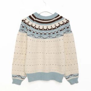 Nordic U-neck knit