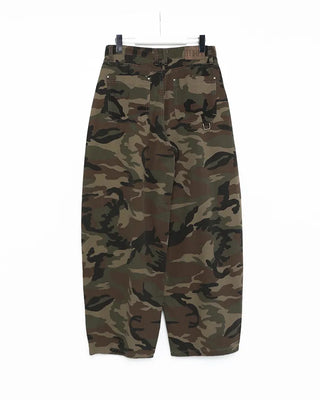 Hip pocket ring wide camouflage pants