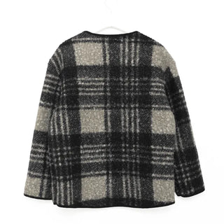 Duffle Button Check Jacket