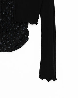 (Set item) Flower camisole & sheer cardigan