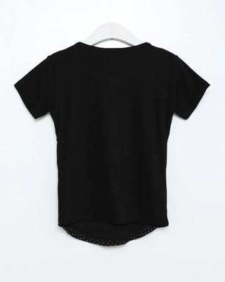 Dot Layered Half Cardigan