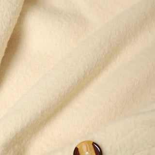 Round Collar Boucle Half Coat